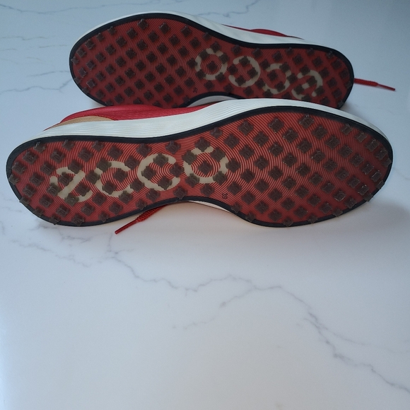 ECCO Golf S-Lite Hybrid Tomato Red Leather Lace Up Golf Shoes Women’s Size 8 - Picture 4 of 6